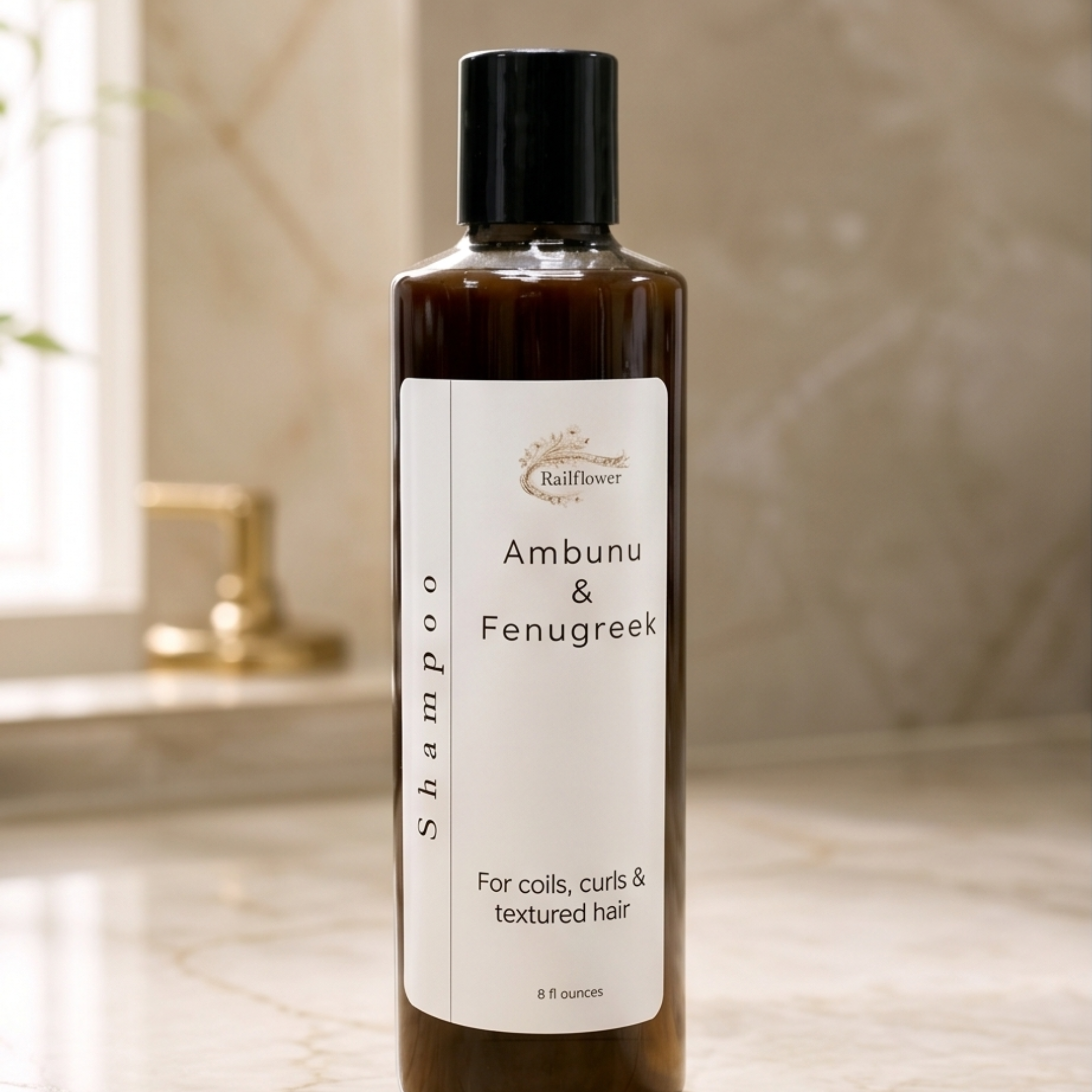 African Black Soap Shampoo with Ambunu & Fenugreek